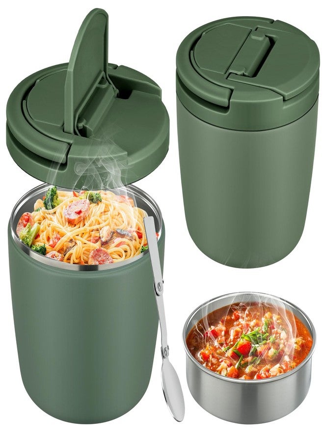 wiwens 40oz Insulated Lunch Containers for Adults Soup Thermo for Hot Food Jar Wide Mouth Leak Proof Vacuum Stainless Steel Thermal Bento Box with Buckle Lid and Spoon - Image 1